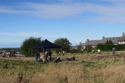volunteers at work